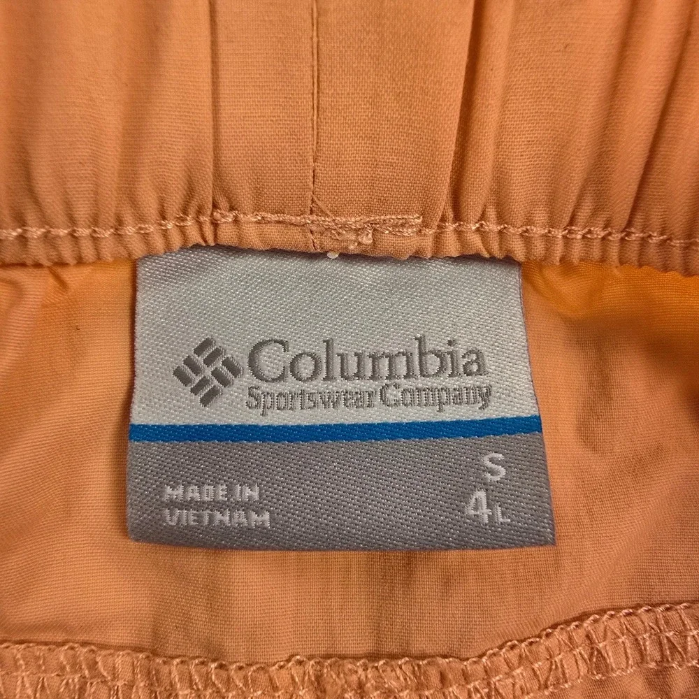 Columbia Womens Peach Orange Active Hiking Shorts Small S0604